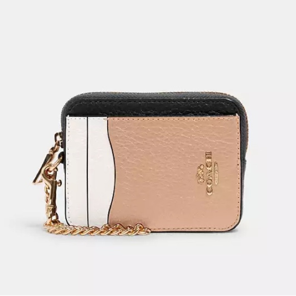 Coach zip card case